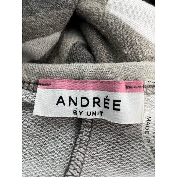 Andree 3/4 Dolman Sleeve Camouflage Top Cinched Waist Womens Size Small - Picture 8 of 9